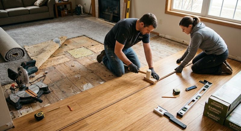 Bamboo Flooring Installation in Pearland, TX