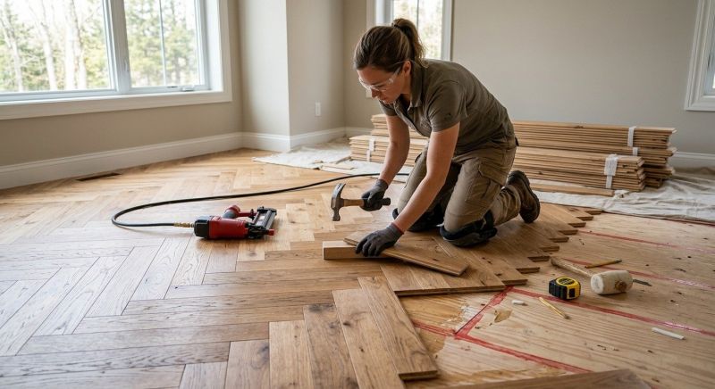 Hardwood Floor Installation in Santa Fe, TX