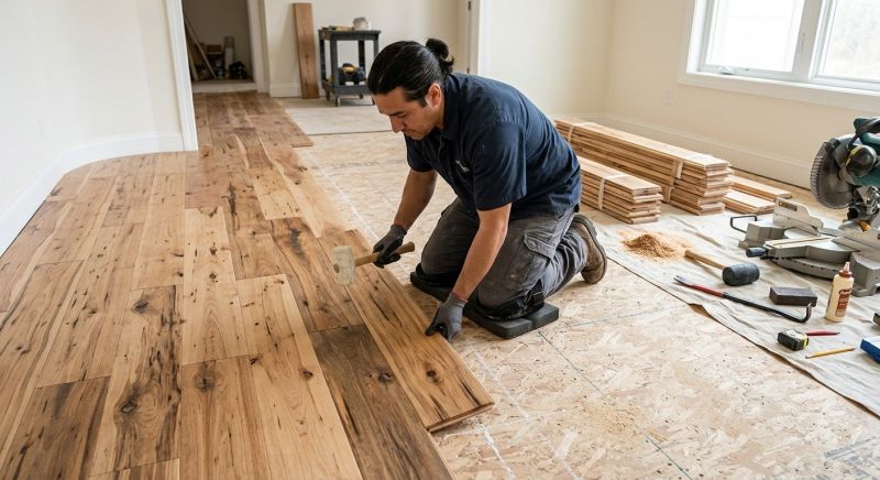 Hickory Floor Installation in Pearland, TX
