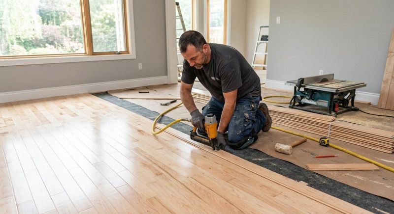 Maple Flooring Installation in Pasadena, TX