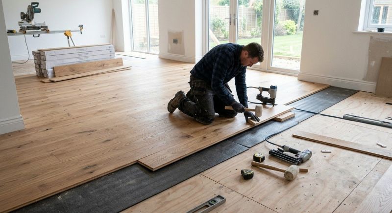 Oak Floor Installation in Highlands, TX