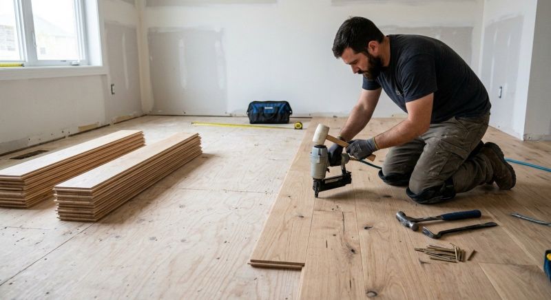 Oak Floor Installation in League City, TX