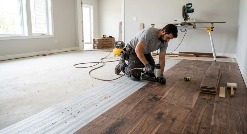 Walnut Flooring Installation in Pearland, TX