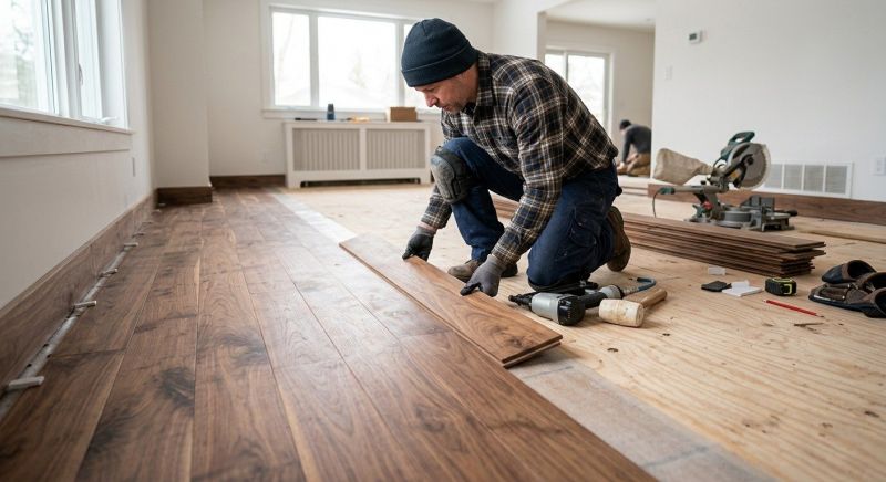 Walnut Flooring Installation in Pearland, TX