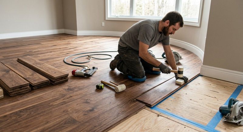 Walnut Flooring Installation in Pearland, TX
