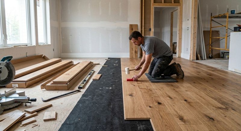 Wide Plank Floor Installation in Pearland, TX