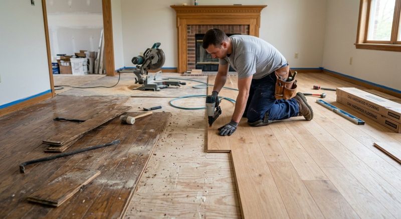 Wood Floor Replacement in Dickinson, TX