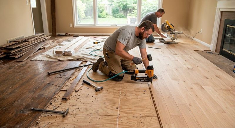 Wood Floor Replacement in Dickinson, TX